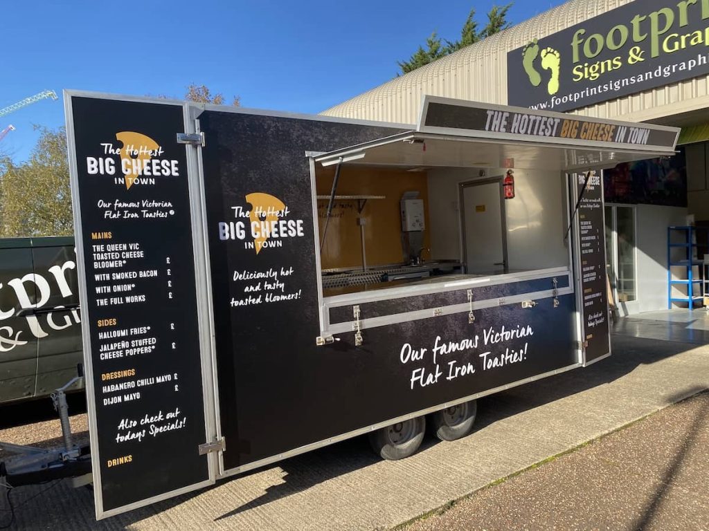 big cheese food van wrap