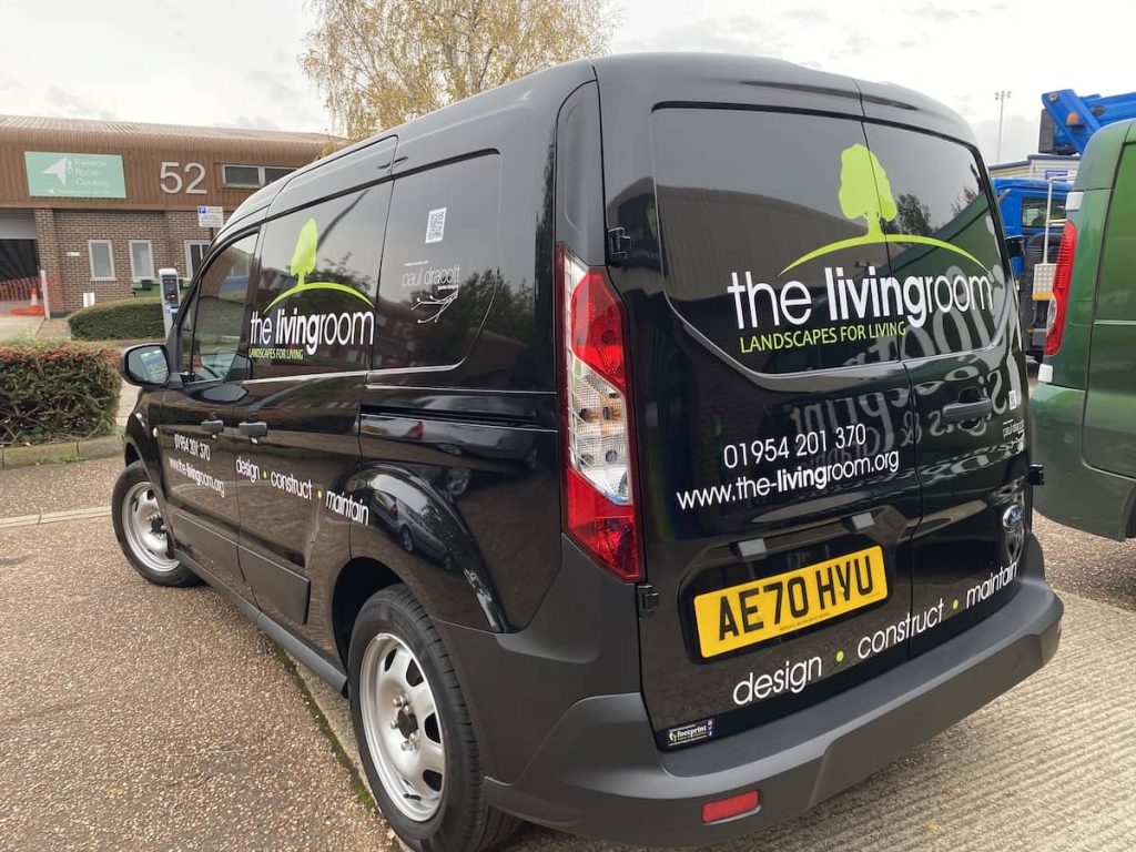 the living room garden van wrap