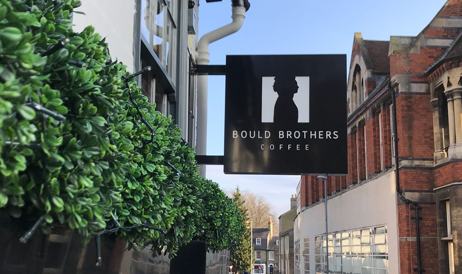 bould brothers coffee hanging sign
