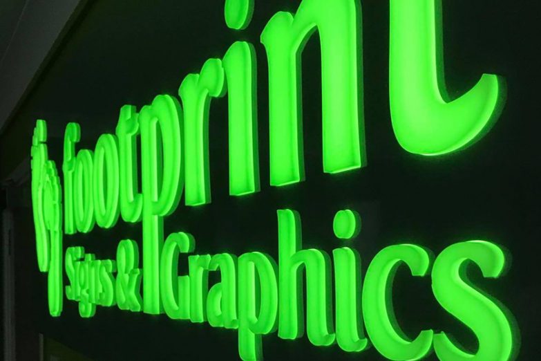 Illuminated Signs Shop Signs Business Signs Footprint Signs and