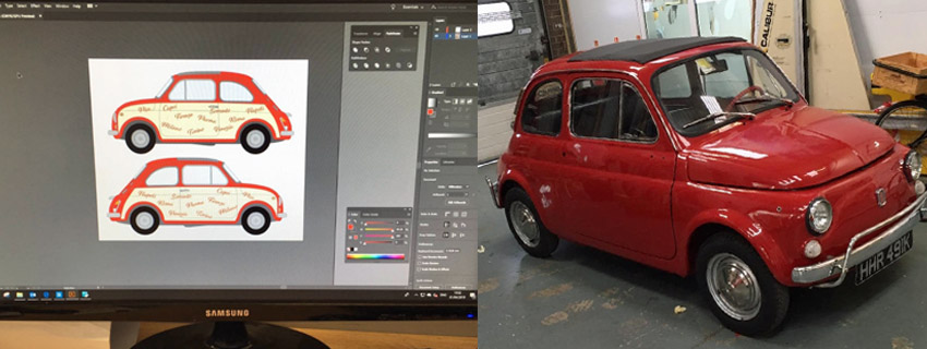 Fiat 500 Car Wrapping