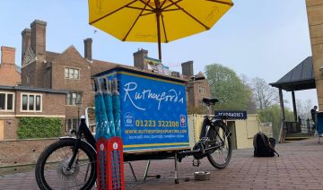 rutherfords punting bike sign