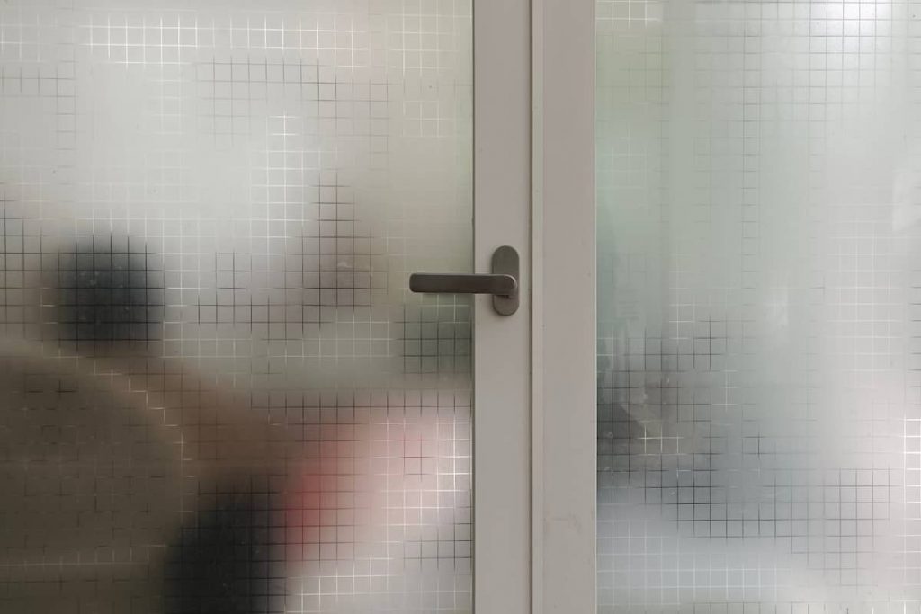 privacy film glass door