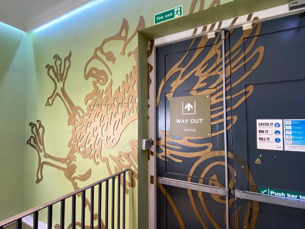 interior signage wall decoration