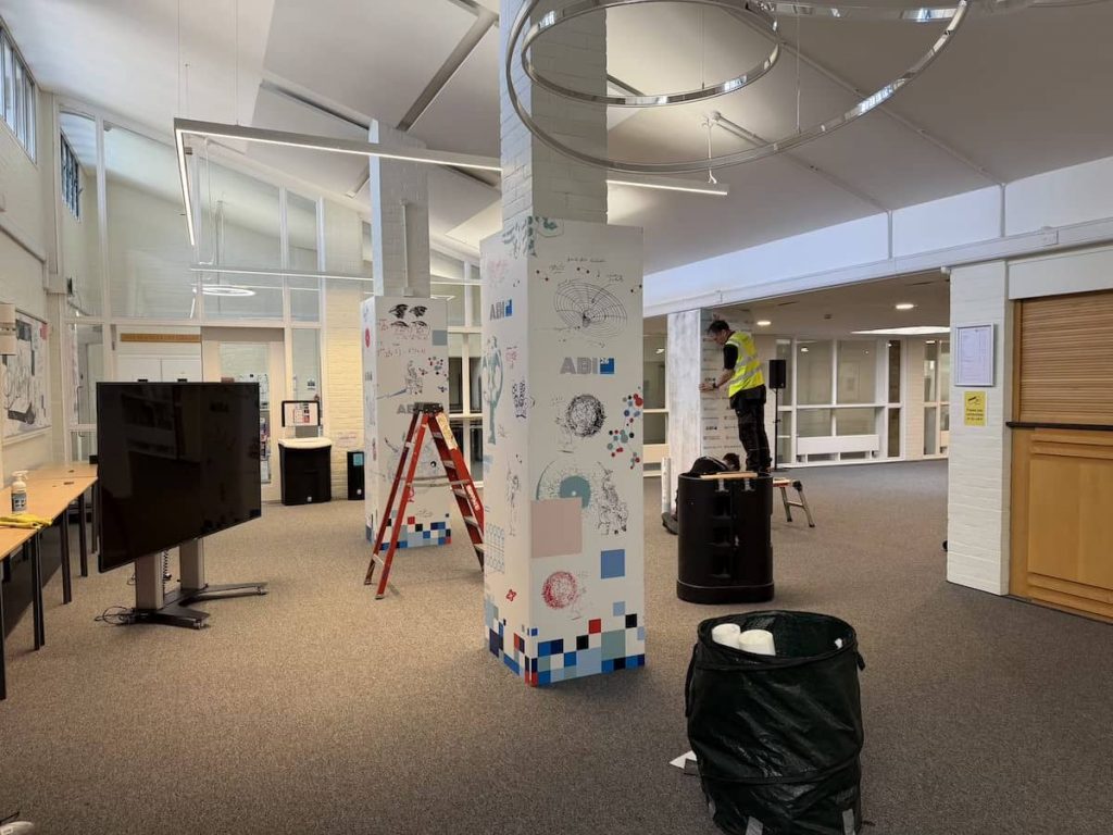 abi event graphics install interior